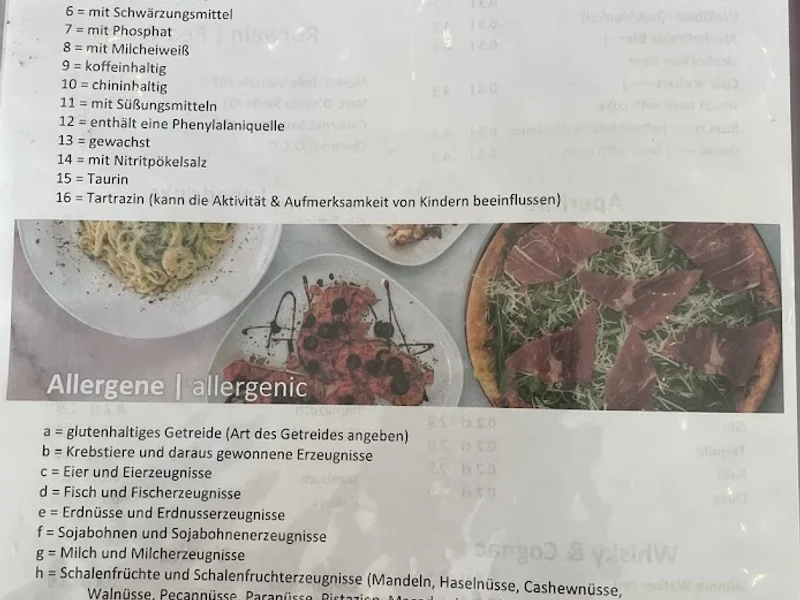 menu 2 of Pasto München
