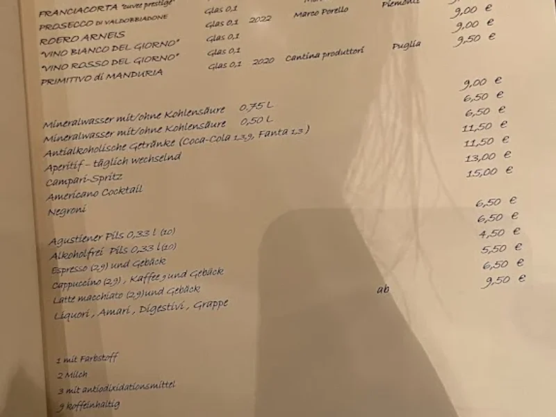 menu 0 of Acetaia Restaurant