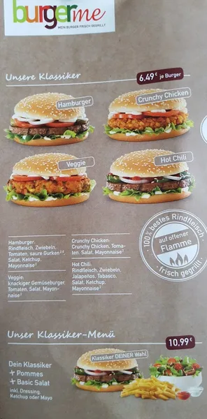 menu 2 of burgerme