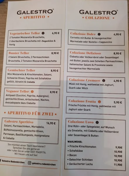 menu 0 of Galestro Köln-Rodenkirchen