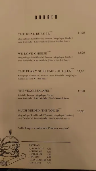 menu 1 of Much Needed Restaurant