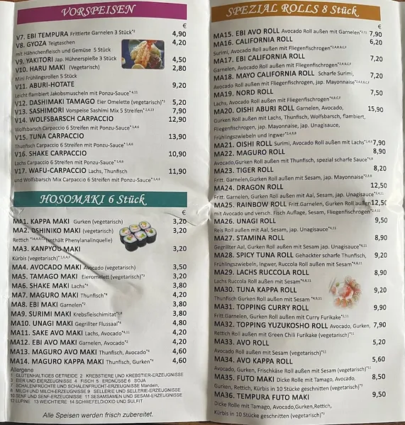 menu 0 of Oishi Sushi Restaurant - Stuttgart