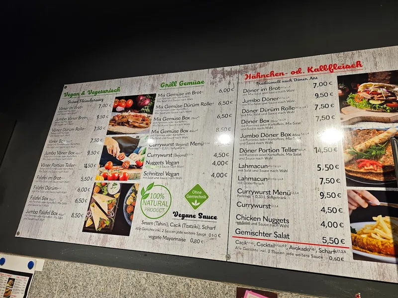 menu 0 of Schanzen Döner