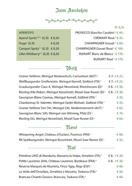menu 2 of Zum Sollner Hirschen