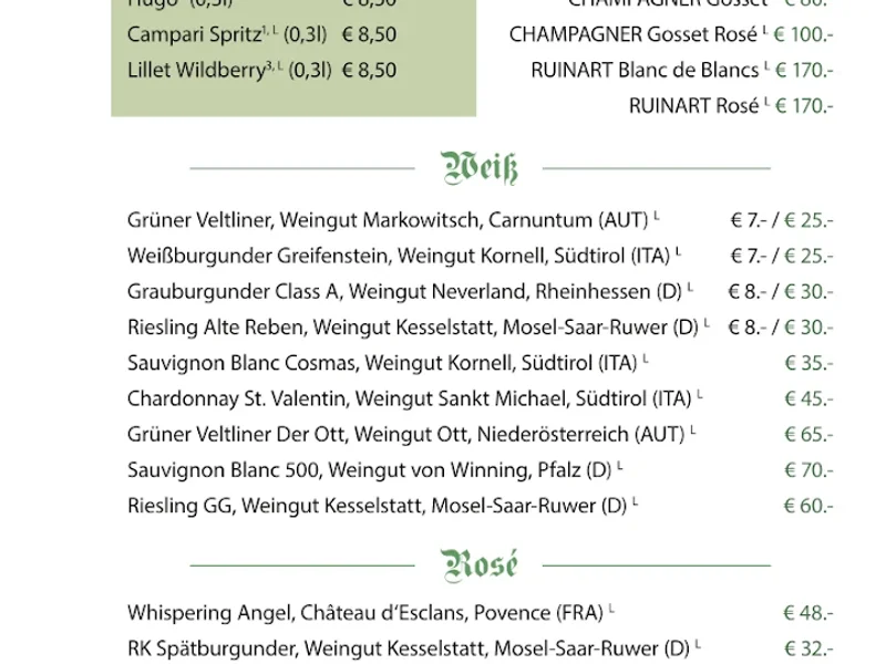 menu 2 of Zum Sollner Hirschen