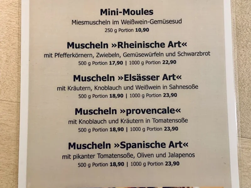 menu 1 of HÖNINGER