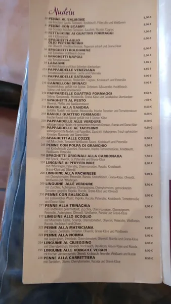 menu 1 of Pizzeria Capricciosa