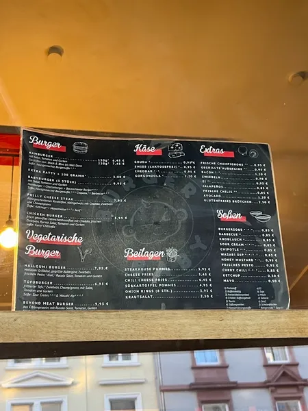 menu 0 of Burger Baby