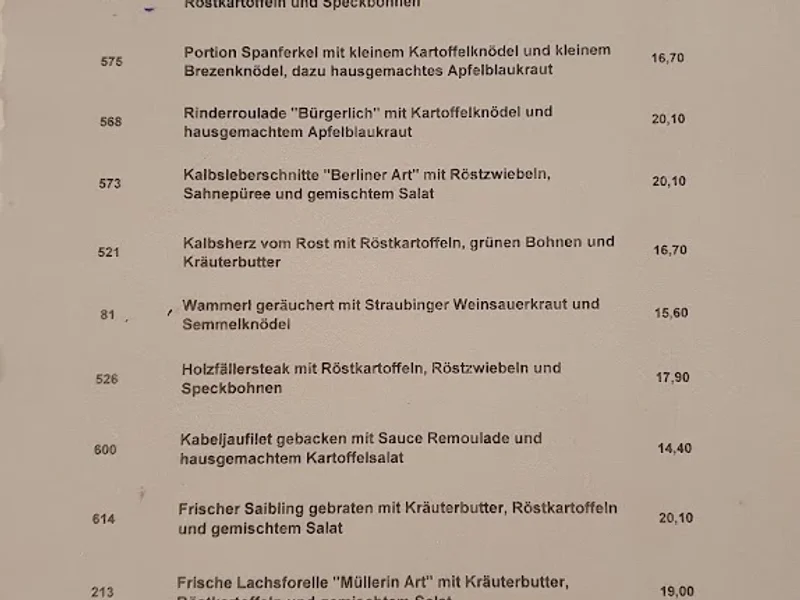 menu 0 of Zum Brünnstein