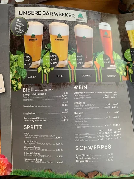 menu 1 of Q21 Gasthaus