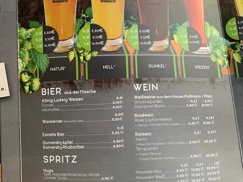 menu 1 of Q21 Gasthaus