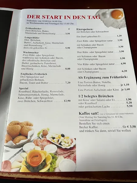menu 0 of Restaurant Café Oktober
