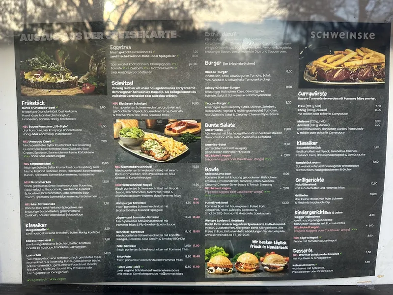 menu 1 of Schweinske Stadtpark