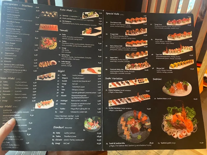 menu 1 of Yuzumuk
