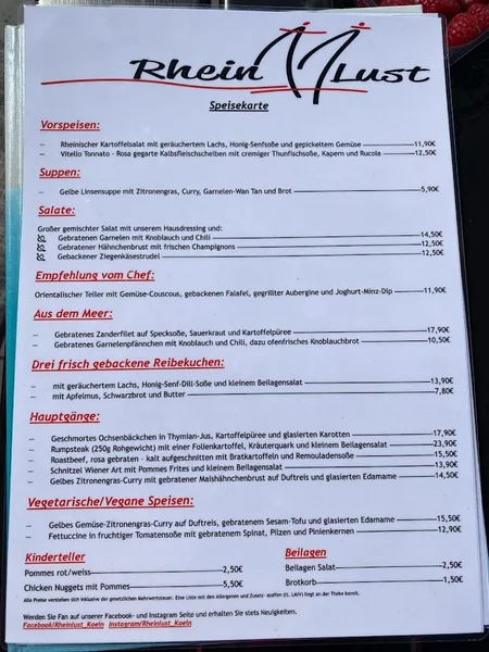 menu 0 of RheinLust Köln