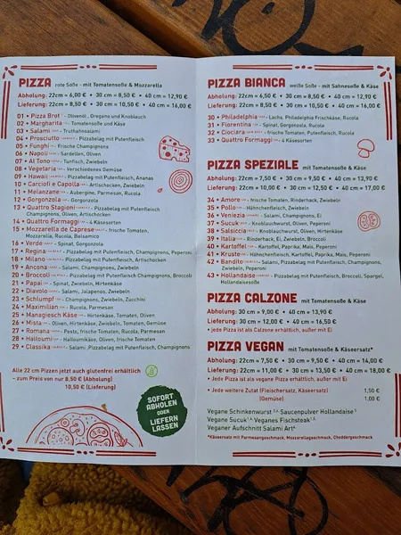 menu 0 of Pizzeria "Kruste + Vegan „ Leipzig