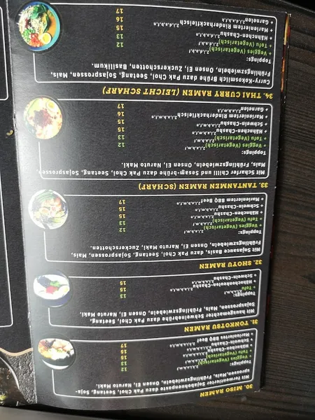 menu 0 of OISHI Ramen & Sushi Bar