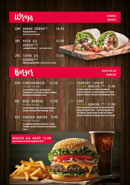 menu 1 of Lades Holzkohlegrill Restaurant Hamburg