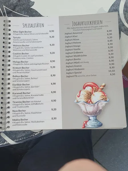 menu 0 of Eiscafé La Piazza