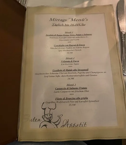 menu 1 of Ristorante Sardegna UG