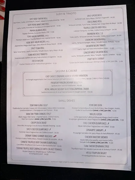menu 2 of Zenzakan