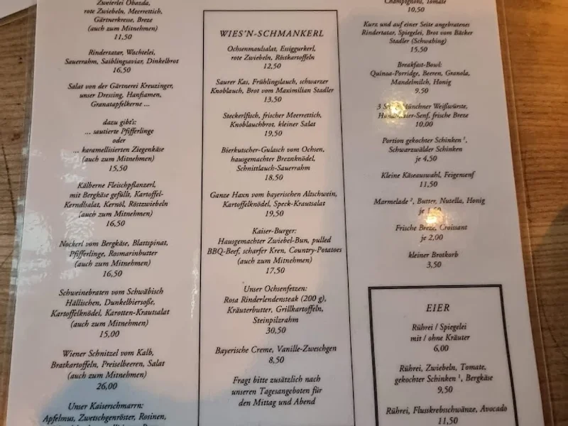 menu 0 of Kaisergarten