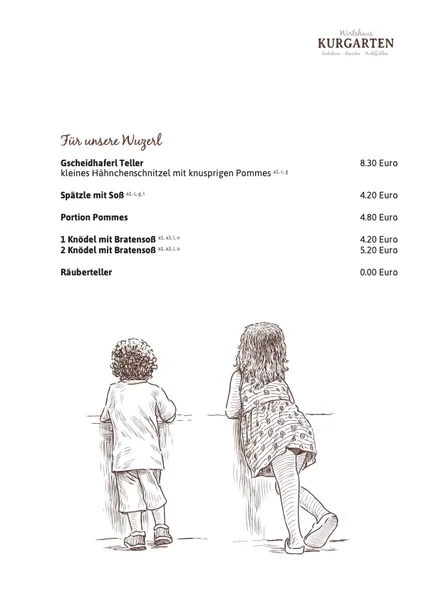 menu 1 of Wirtshaus Augustiner Kurgarten