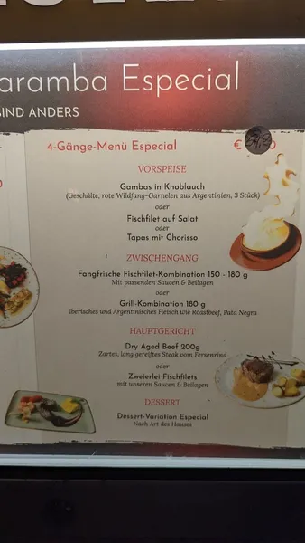 menu 1 of Caramba Especial