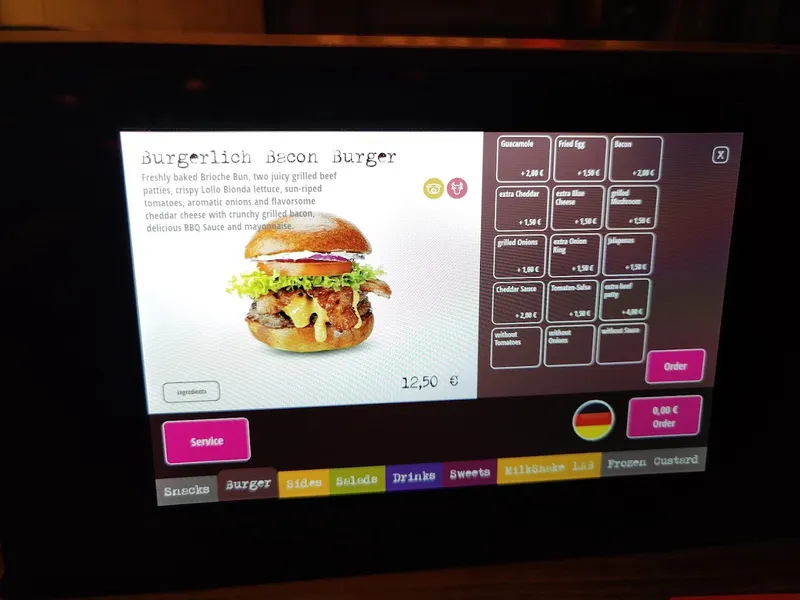 menu 1 of Burgerlich