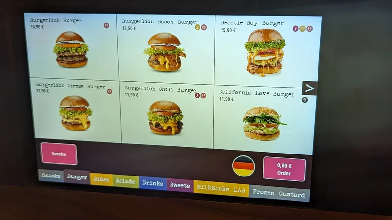 menu 2 of Burgerlich