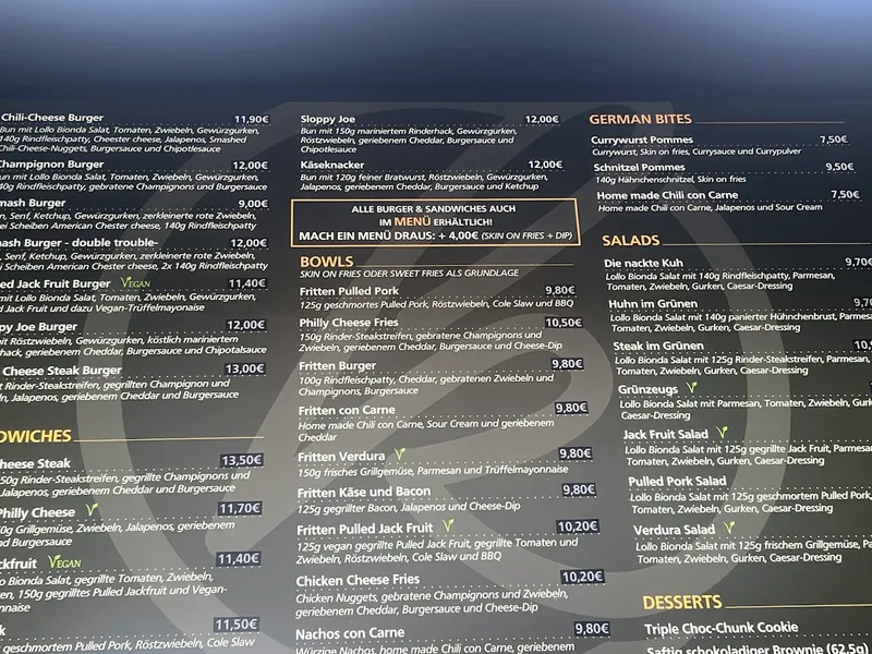 menu 2 of Kohldampf Hamburg