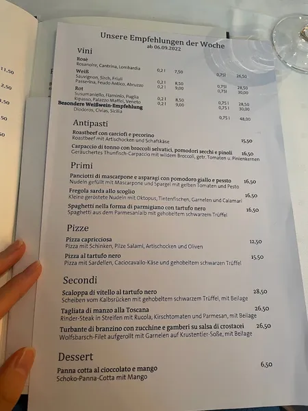 menu 2 of Valle