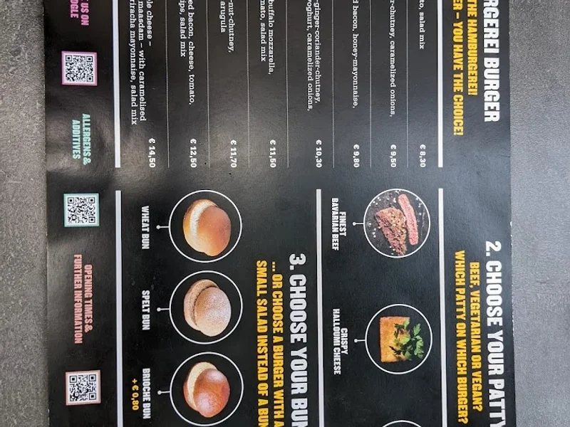 menu 1 of Hamburgerei EINS