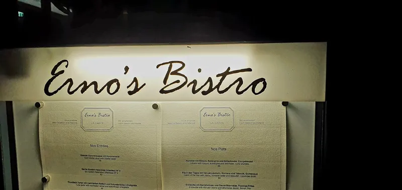 menu 1 of Erno's Bistro