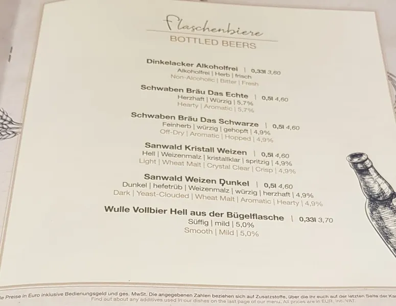 menu 2 of Wirtshaus Lautenschlager