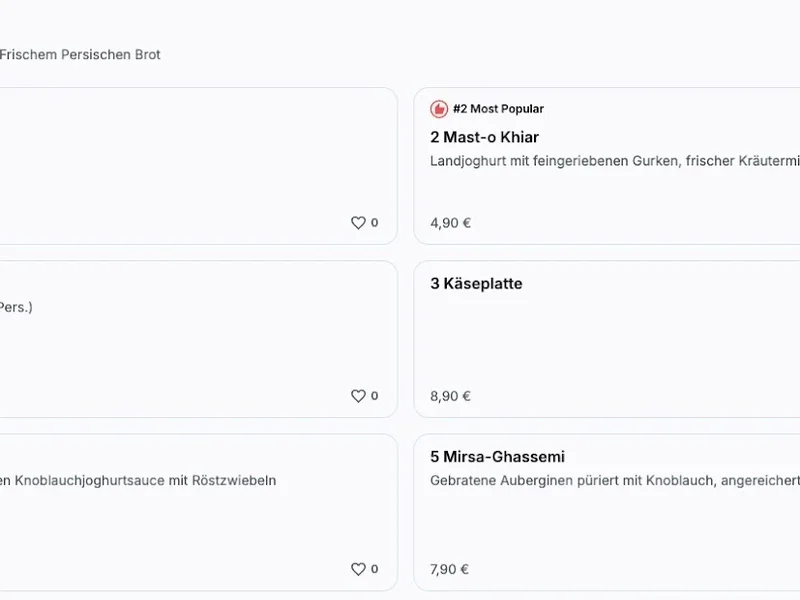 menu 0 of Restaurant Dehbaschi