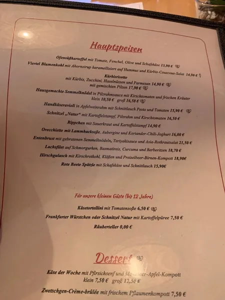 menu 1 of Mainkai Café