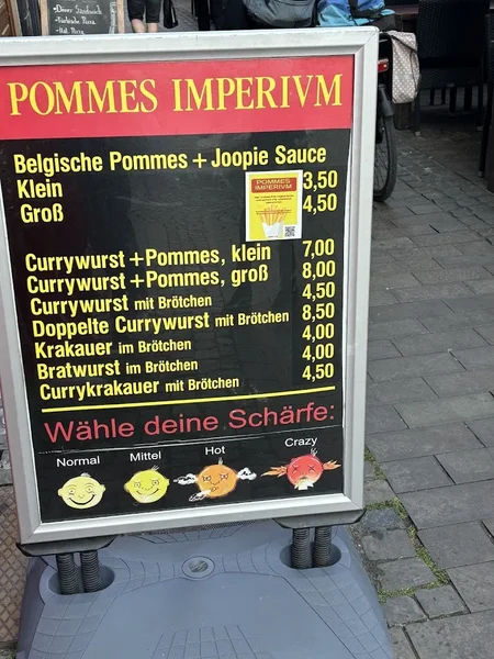 menu 2 of Pommes Imperium