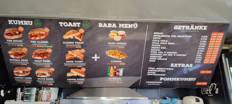 menu 1 of Kumru Baba