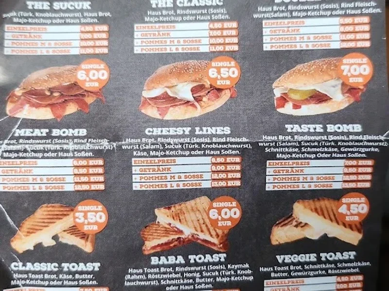menu 2 of Kumru Baba