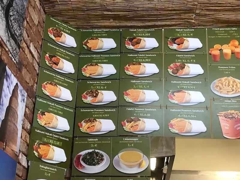 menu 1 of Ahlan Imbiss