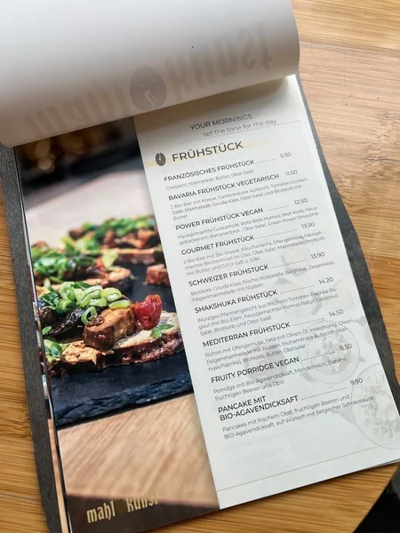 menu 1 of Cafe Mahlkunst
