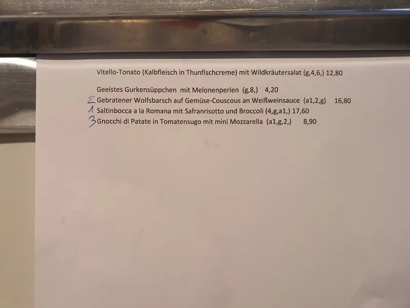 menu 1 of KURSAAL Gastronomie & Eventlocation
