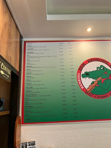 menu 0 of Zum Krokodil