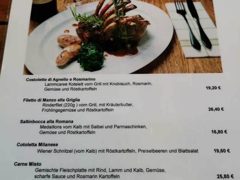 menu 1 of Villa Dante