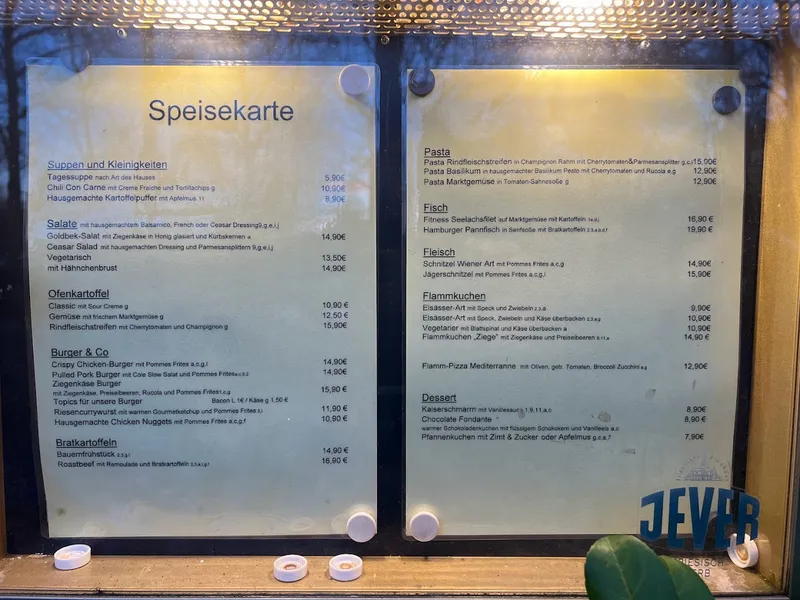 menu 0 of Goldbeker
