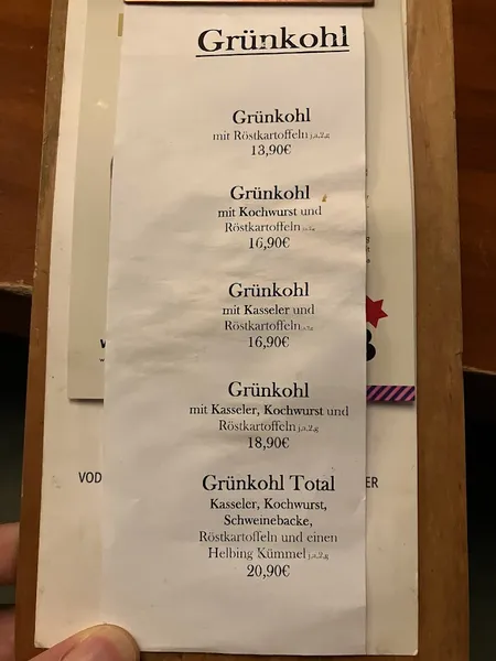 menu 1 of Goldbeker
