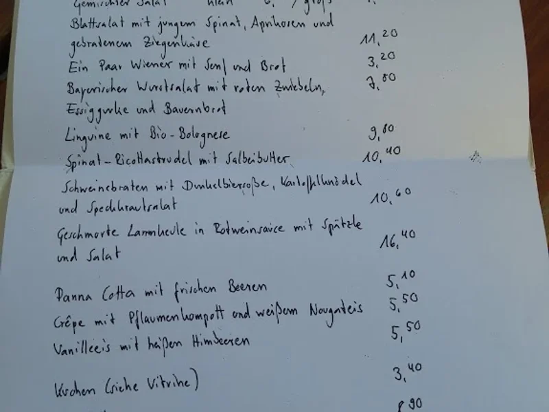 menu 2 of Gaststätte Zum Kloster