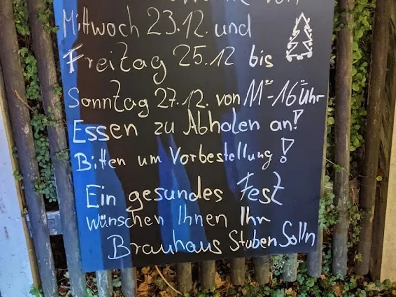 menu 0 of Brauhaus-Stub'n Solln