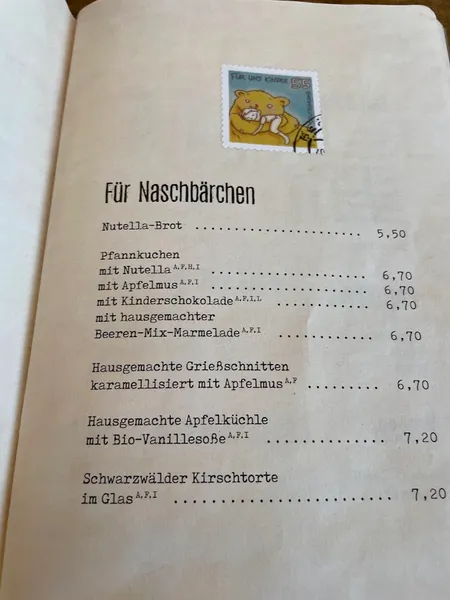 menu 0 of Gasthaus Bären
